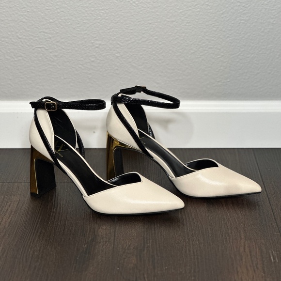 ✨ Worthington Lambert Women’s Pointed Closed Toe Flared Heel Pumps ✨ Size 6.5 - Picture 5 of 11